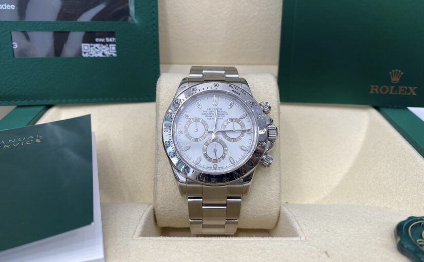 ROLEX DAYTONA ACIER 40MM CADRAN BLANC