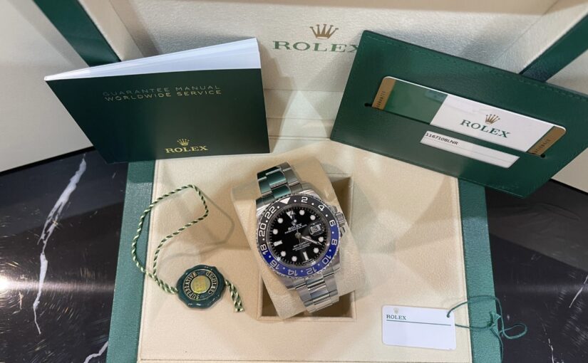 ROLEX GMT MASTER II BATMAN OYSTER CERAMIQUE NOIR ET BLEU