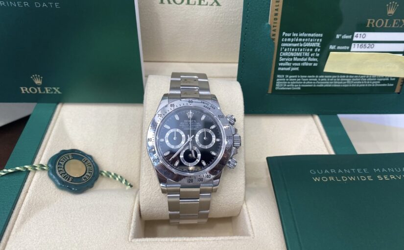 ROLEX DAYTONA ACIER BLACK DIAL APH
