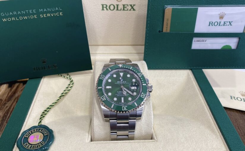 ROLEX SUBMARINER DATE 40MM HULK VERT FRANCAISE